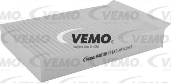 Vemo V40-30-1112 - Фильтр воздуха в салоне autospares.lv