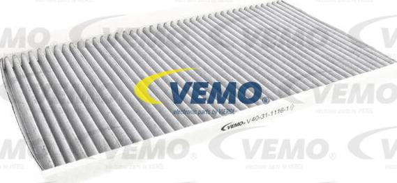 Vemo V40-31-1116-1 - Фильтр воздуха в салоне autospares.lv