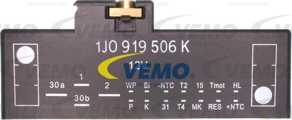 Vemo V15-71-0036 - Реле, продольный наклон шкворня вентилятора autospares.lv