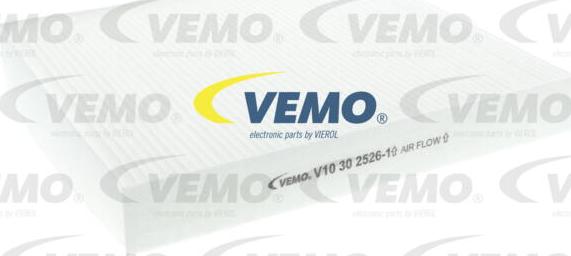 Vemo V10-30-2526-1 - Фильтр воздуха в салоне autospares.lv