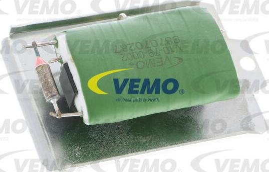 Vemo V10-79-0002 - Регулятор, вентилятор салона autospares.lv