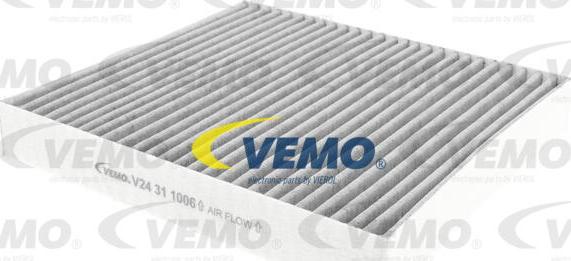 Vemo V24-31-1006 - Фильтр воздуха в салоне autospares.lv
