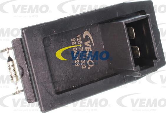 Vemo V25-79-0003 - Регулятор, вентилятор салона autospares.lv