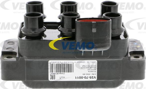 Vemo V25-70-0011 - Катушка зажигания autospares.lv