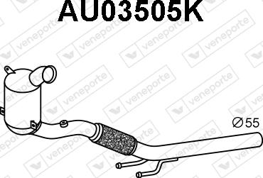 Veneporte AU03505K - Катализатор autospares.lv