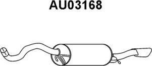 Veneporte AU03168 - Глушитель выхлопных газов, конечный autospares.lv
