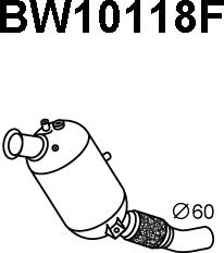 Veneporte BW10118F - Сажевый / частичный фильтр, система выхлопа ОГ autospares.lv