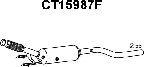 Veneporte CT15987F - Сажевый / частичный фильтр, система выхлопа ОГ autospares.lv