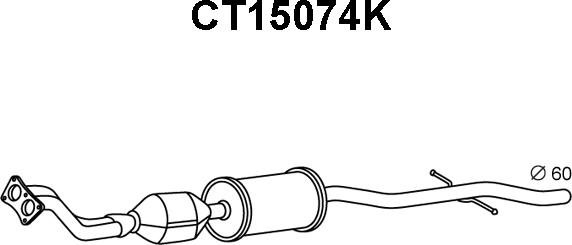 Veneporte CT15074K - Катализатор autospares.lv