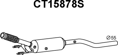 Veneporte CT15878S - Сажевый / частичный фильтр, система выхлопа ОГ autospares.lv