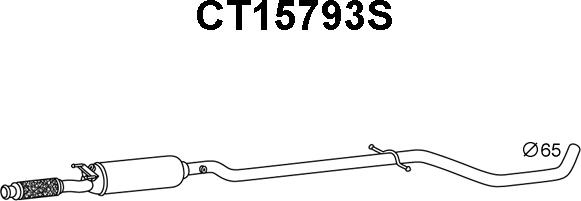 Veneporte CT15793S - Сажевый / частичный фильтр, система выхлопа ОГ autospares.lv