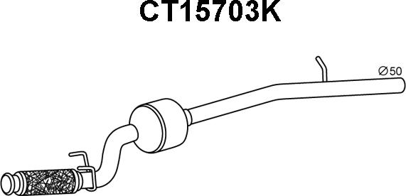 Veneporte CT15703K - Катализатор autospares.lv