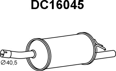 Veneporte DC16045 - Глушитель выхлопных газов, конечный autospares.lv
