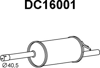 Veneporte DC16001 - Глушитель выхлопных газов, конечный autospares.lv