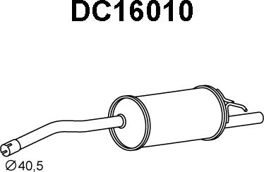 Veneporte DC16010 - Глушитель выхлопных газов, конечный autospares.lv