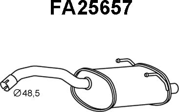 Veneporte FA25657 - Глушитель выхлопных газов, конечный autospares.lv