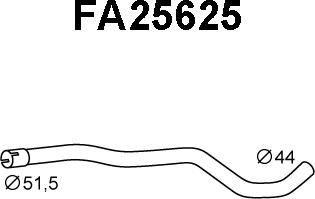 Veneporte FA25625 - Труба выхлопного газа autospares.lv