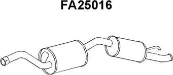 Veneporte FA25016 - Глушитель выхлопных газов, конечный autospares.lv