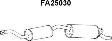 Veneporte FA25030 - Глушитель выхлопных газов, конечный autospares.lv