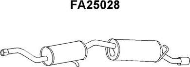 Veneporte FA25028 - Глушитель выхлопных газов, конечный autospares.lv