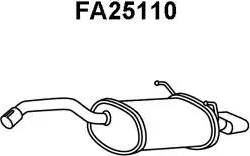 Veneporte FA25110 - Глушитель выхлопных газов, конечный autospares.lv