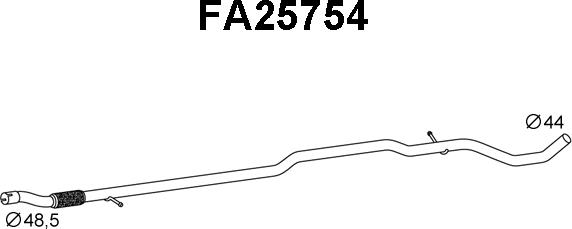 Veneporte FA25754 - Труба выхлопного газа autospares.lv