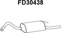 Veneporte FD30438 - Глушитель выхлопных газов, конечный autospares.lv