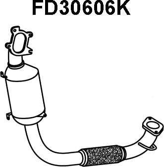 Veneporte FD30606K - Катализатор autospares.lv