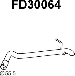 Veneporte FD30064 - Труба выхлопного газа autospares.lv