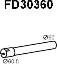 Veneporte FD30360 - Труба выхлопного газа autospares.lv