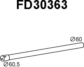 Veneporte FD30363 - Труба выхлопного газа autospares.lv