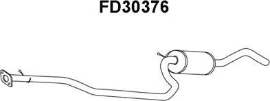Veneporte FD30376 - Средний глушитель выхлопных газов autospares.lv