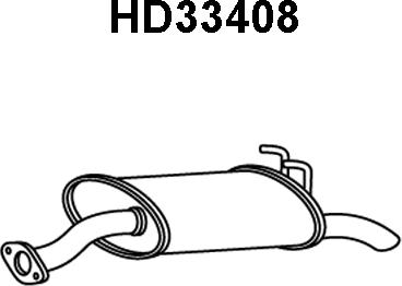 Veneporte HD33408 - Глушитель выхлопных газов, конечный autospares.lv