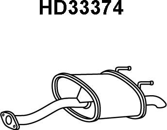 Veneporte HD33374 - Глушитель выхлопных газов, конечный autospares.lv