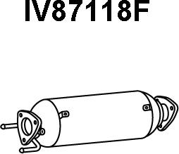 Veneporte IV87118F - Сажевый / частичный фильтр, система выхлопа ОГ autospares.lv