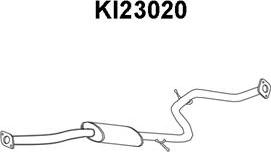 Veneporte KI23020 - Предглушитель выхлопных газов autospares.lv