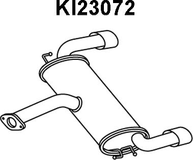 Veneporte KI23072 - Глушитель выхлопных газов, конечный autospares.lv