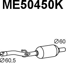 Veneporte ME50450K - Катализатор autospares.lv