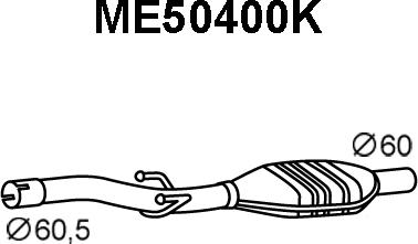 Veneporte ME50400K - Катализатор autospares.lv