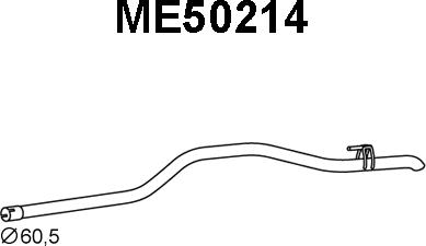 Veneporte ME50214 - Труба выхлопного газа autospares.lv
