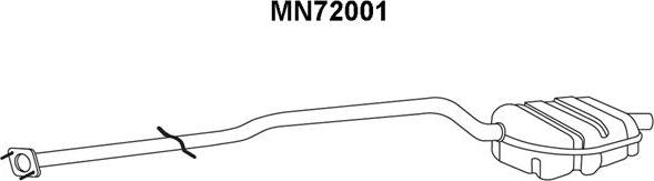 Veneporte MN72001 - Глушитель выхлопных газов, конечный autospares.lv