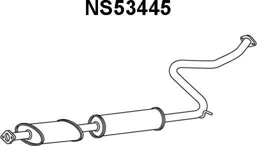 Veneporte NS53445 - Предглушитель выхлопных газов autospares.lv