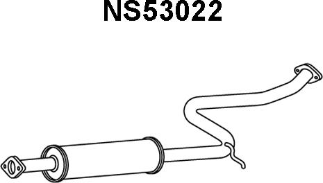 Veneporte NS53022 - Предглушитель выхлопных газов autospares.lv