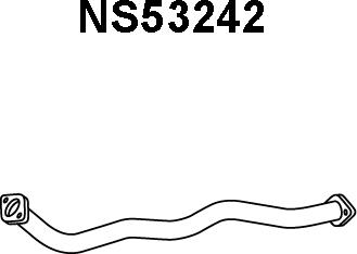 Veneporte NS53242 - Труба выхлопного газа autospares.lv