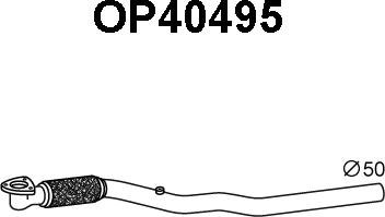Veneporte OP40495 - Труба выхлопного газа autospares.lv