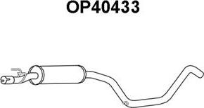 Veneporte OP40433 - Средний глушитель выхлопных газов autospares.lv