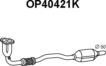 Veneporte OP40421K - Катализатор autospares.lv