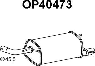 Veneporte OP40473 - Глушитель выхлопных газов, конечный autospares.lv
