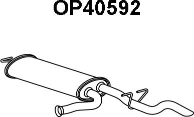 Veneporte OP40592 - Глушитель выхлопных газов, конечный autospares.lv