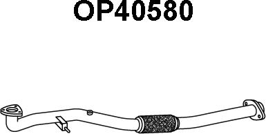 Veneporte OP40580 - Труба выхлопного газа autospares.lv